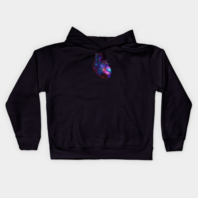 Universe Love Heart Kids Hoodie by Pegazusur